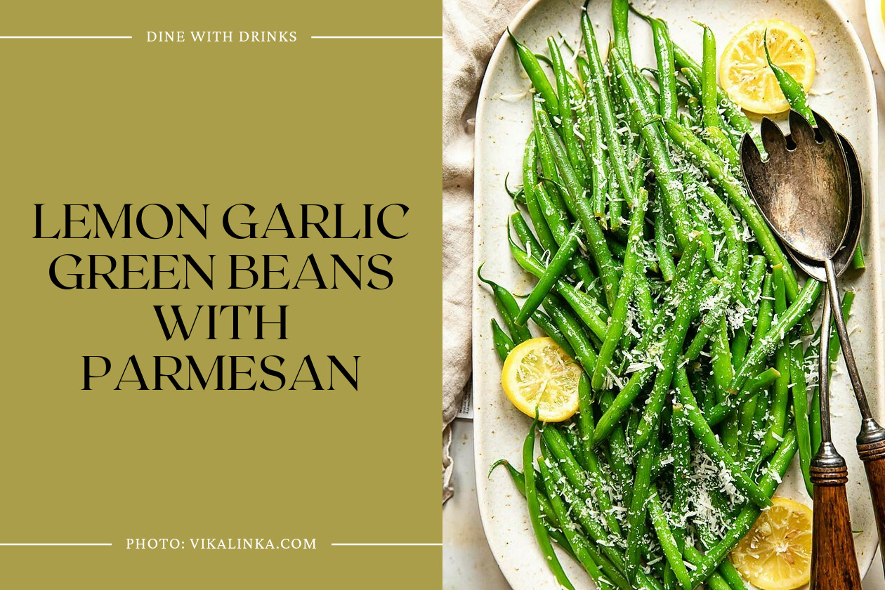 Lemon Garlic Green Beans With Parmesan