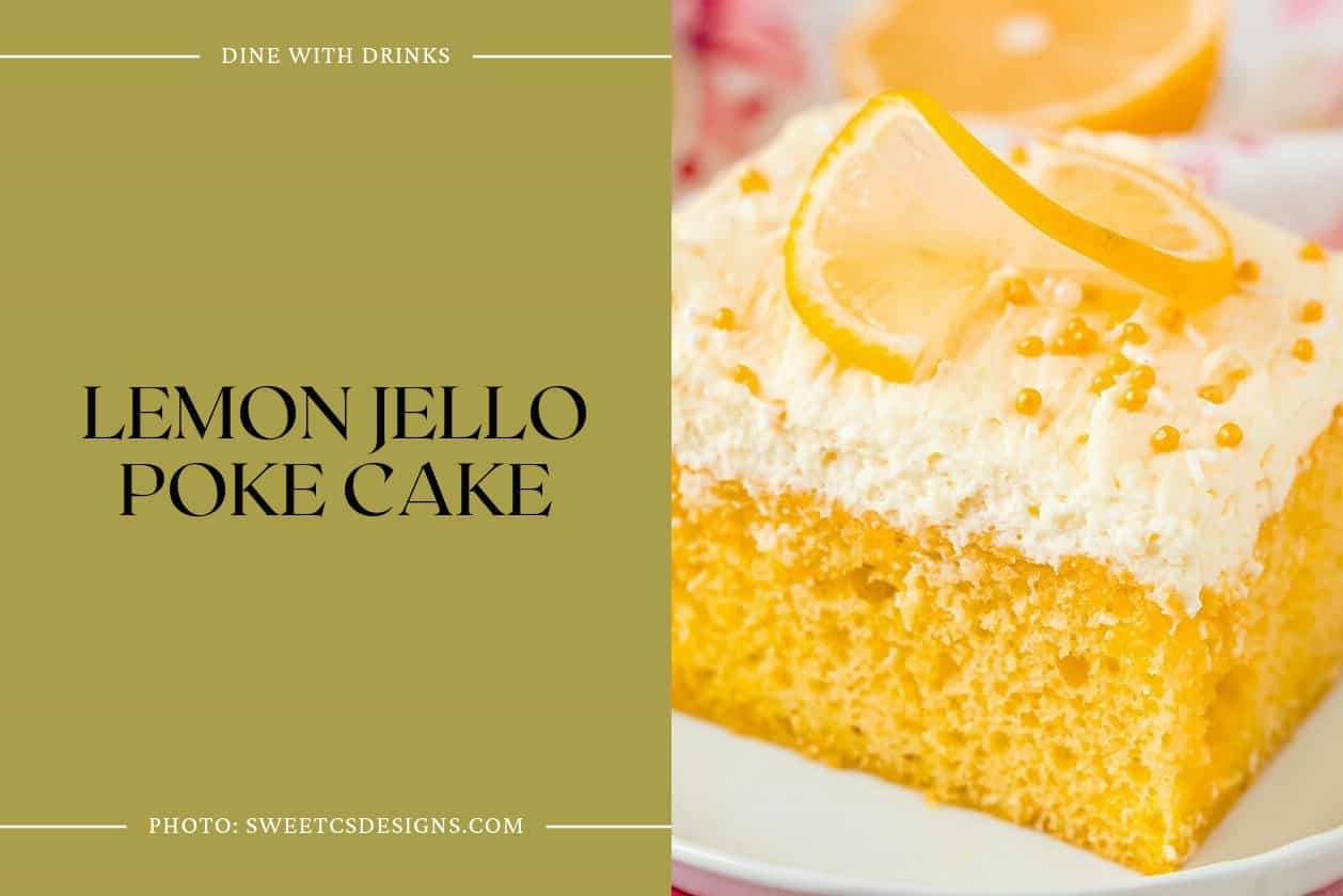 Lemon Jello Poke Cake