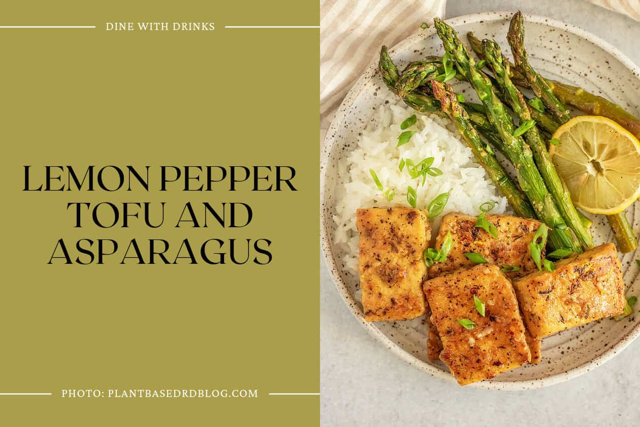 Lemon Pepper Tofu And Asparagus