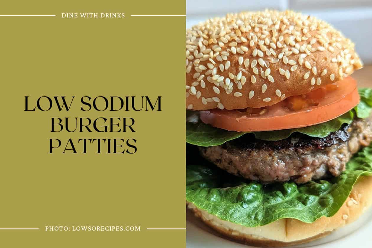 Low Sodium Burger Patties