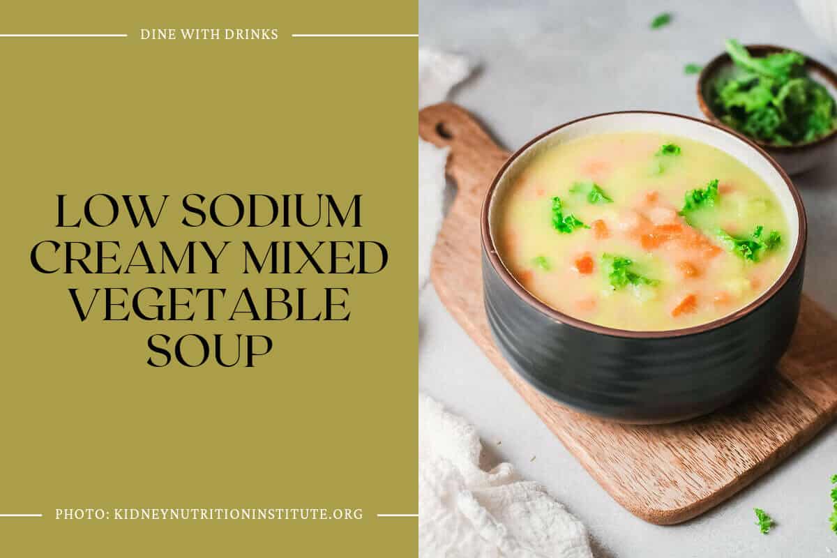 Low Sodium Creamy Mixed Vegetable Soup