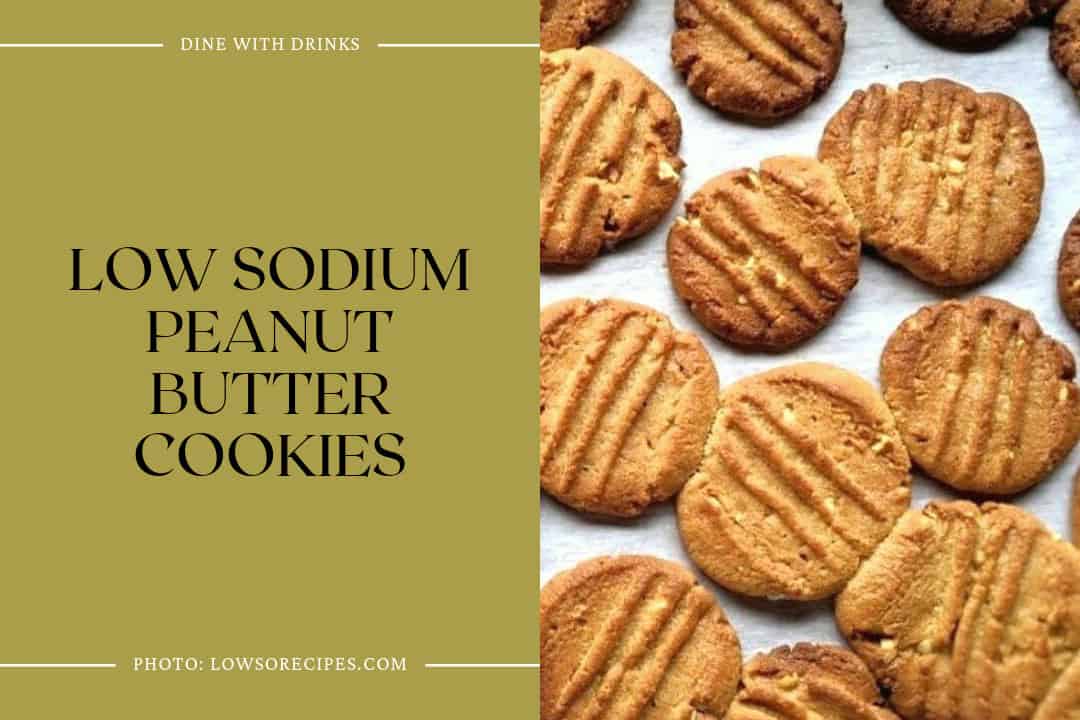 Low Sodium Peanut Butter Cookies