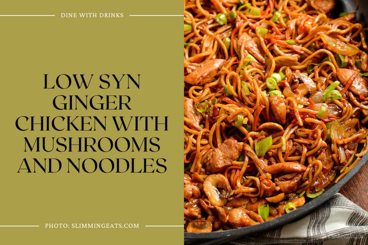 Low Syn Ginger Chicken With Mushrooms And Noodles