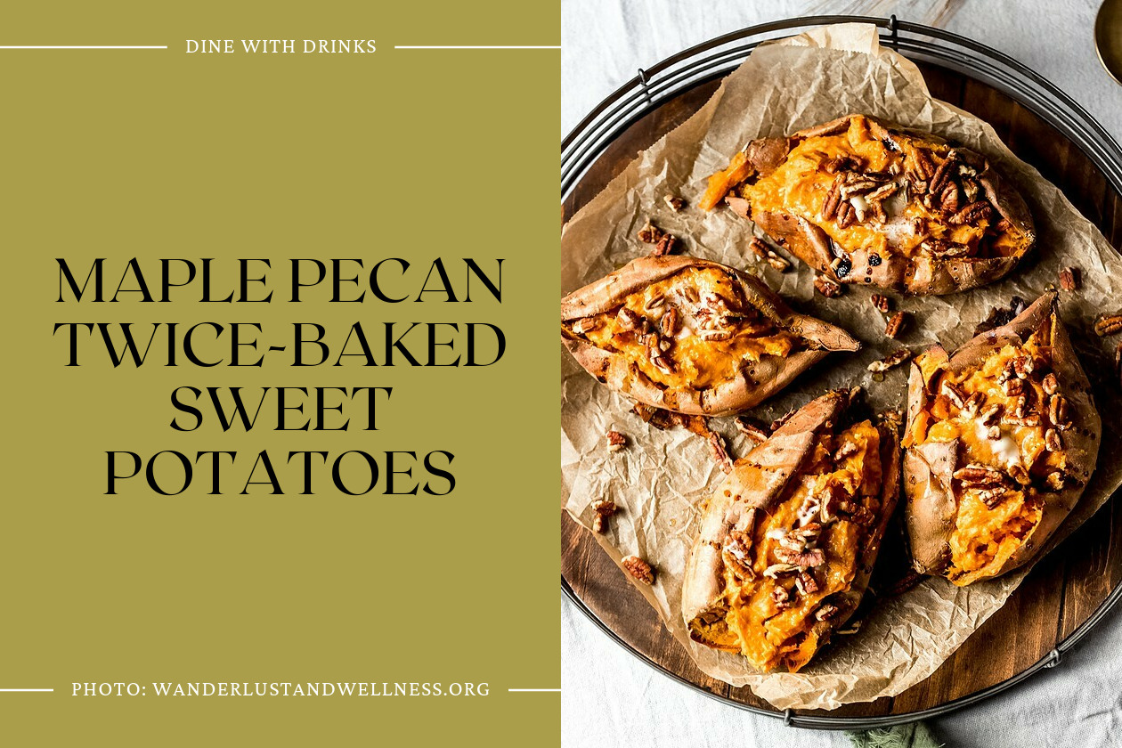 Maple Pecan Twice-Baked Sweet Potatoes