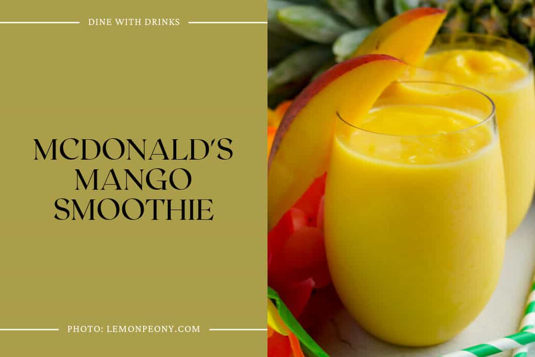 Mcdonald's Mango Smoothie