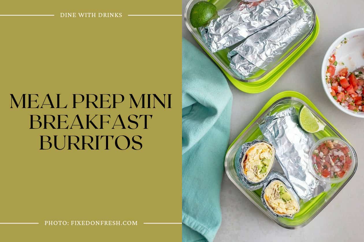 Meal Prep Mini Breakfast Burritos