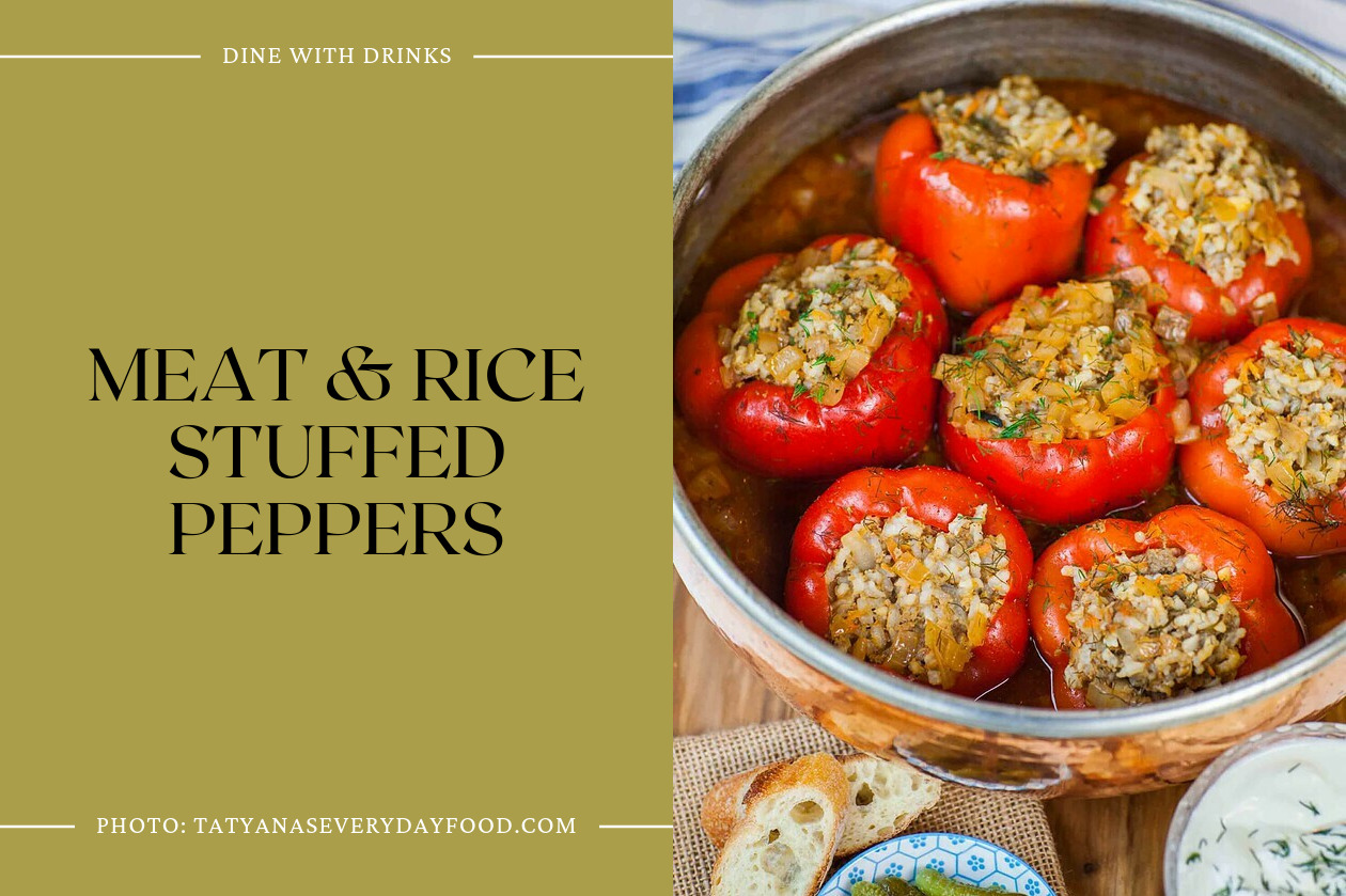Meat & Rice Stuffed Peppers
