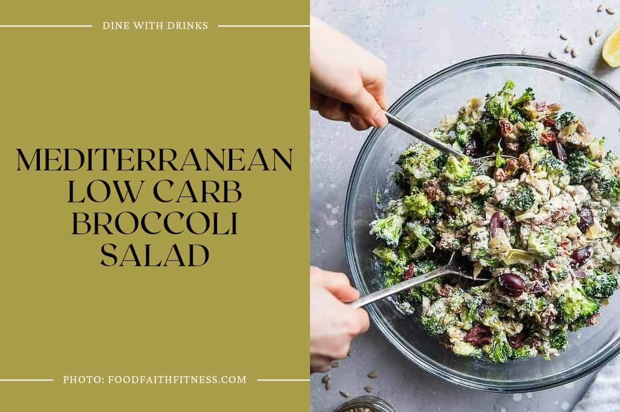 Mediterranean Low Carb Broccoli Salad