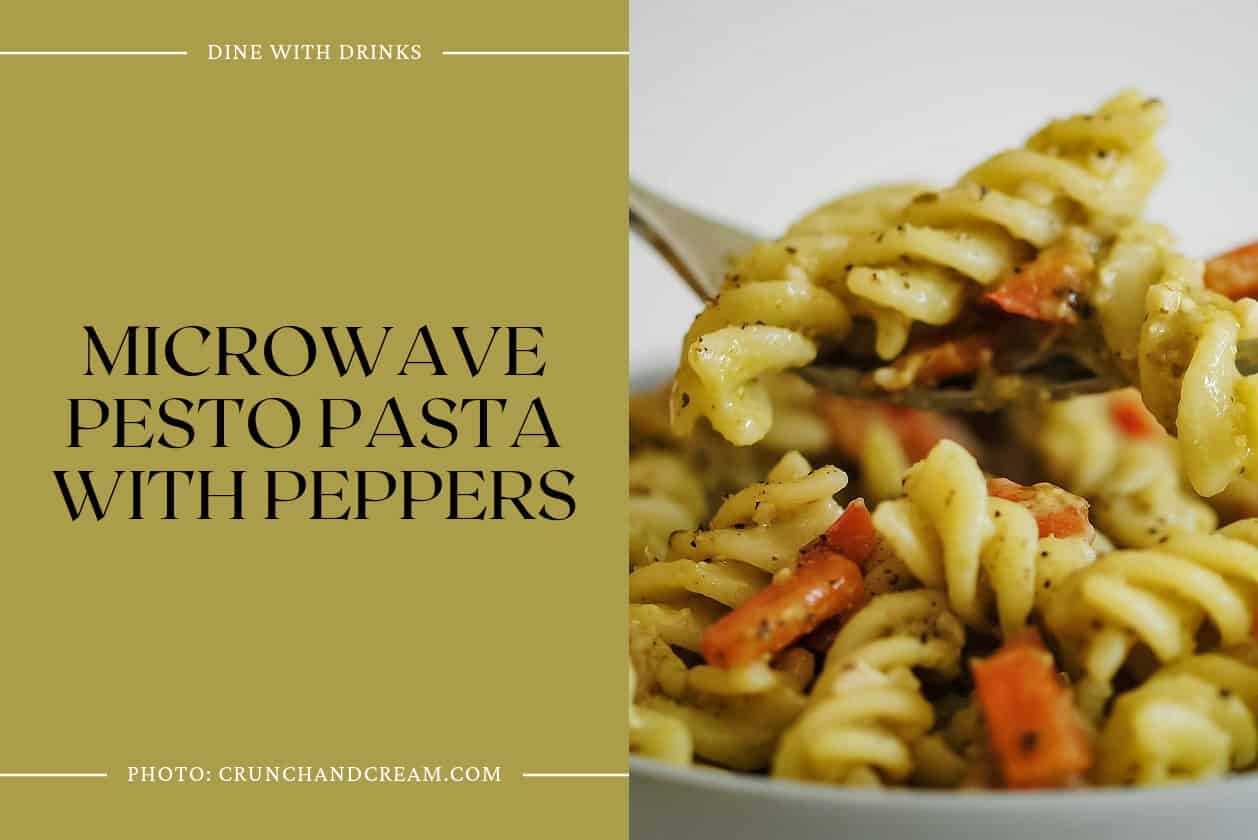 Microwave Pesto Pasta With Peppers