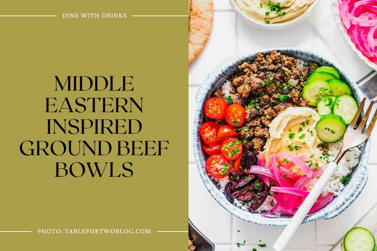 Middle Eastern Inspired Ground Beef Bowls