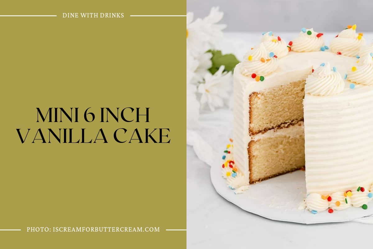 Mini 6 Inch Vanilla Cake