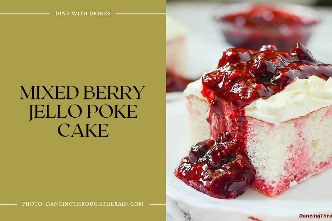 Mixed Berry Jello Poke Cake