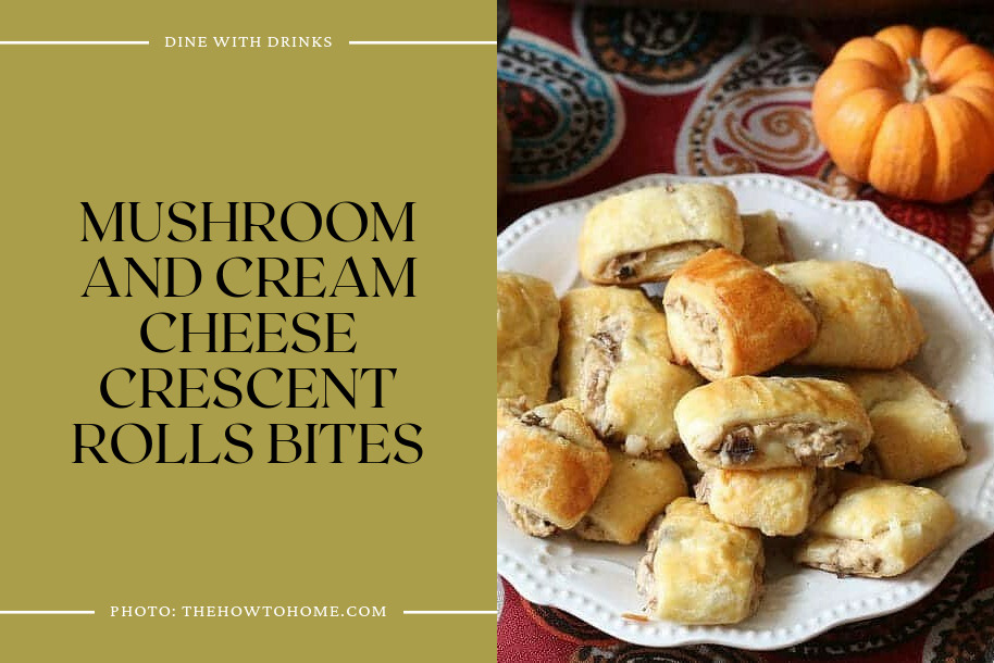 Mushroom And Cream Cheese Crescent Rolls Bites