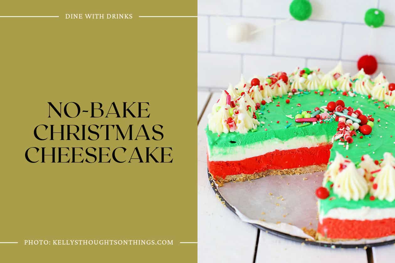 No-Bake Christmas Cheesecake