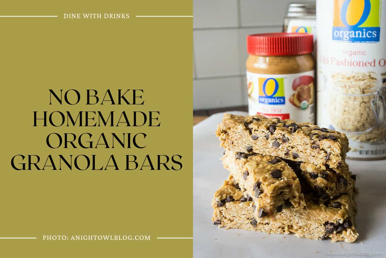 No Bake Homemade Organic Granola Bars