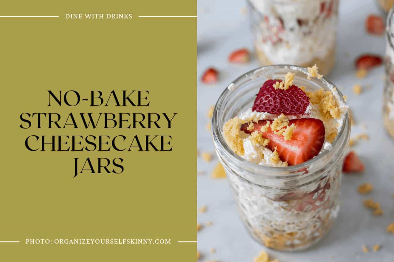 No-Bake Strawberry Cheesecake Jars