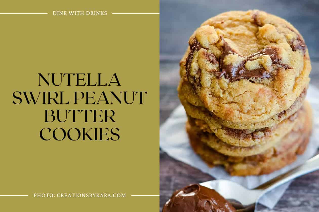 Nutella Swirl Peanut Butter Cookies