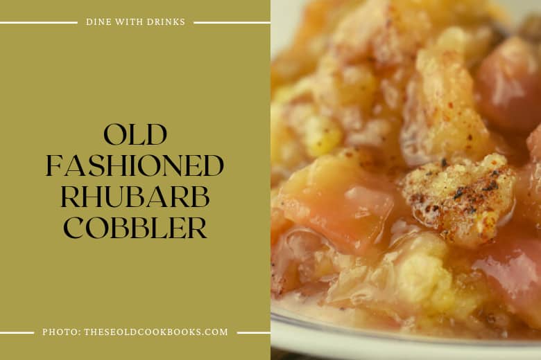 Old Fashioned Rhubarb Cobbler