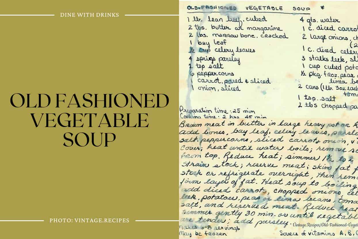 Old Fashioned Vegetable Soup