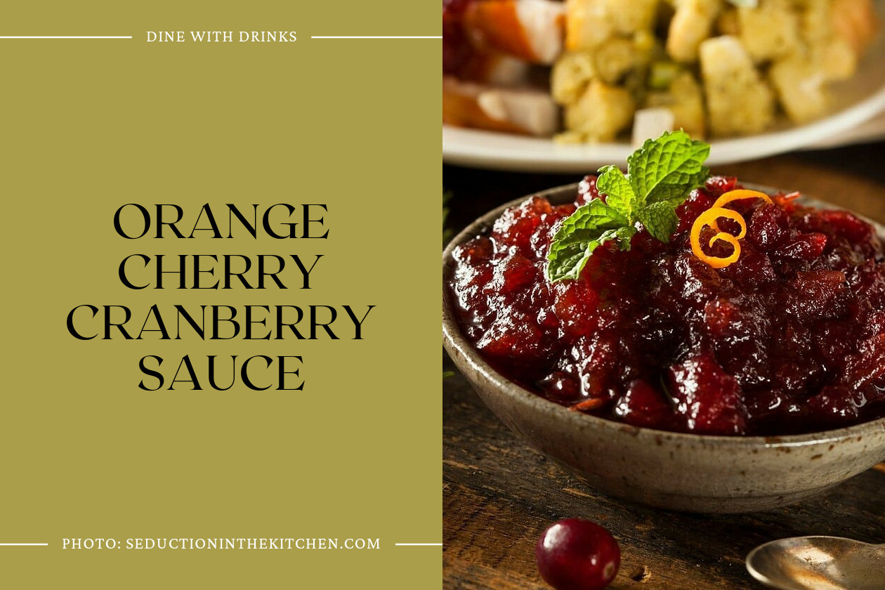 Orange Cherry Cranberry Sauce
