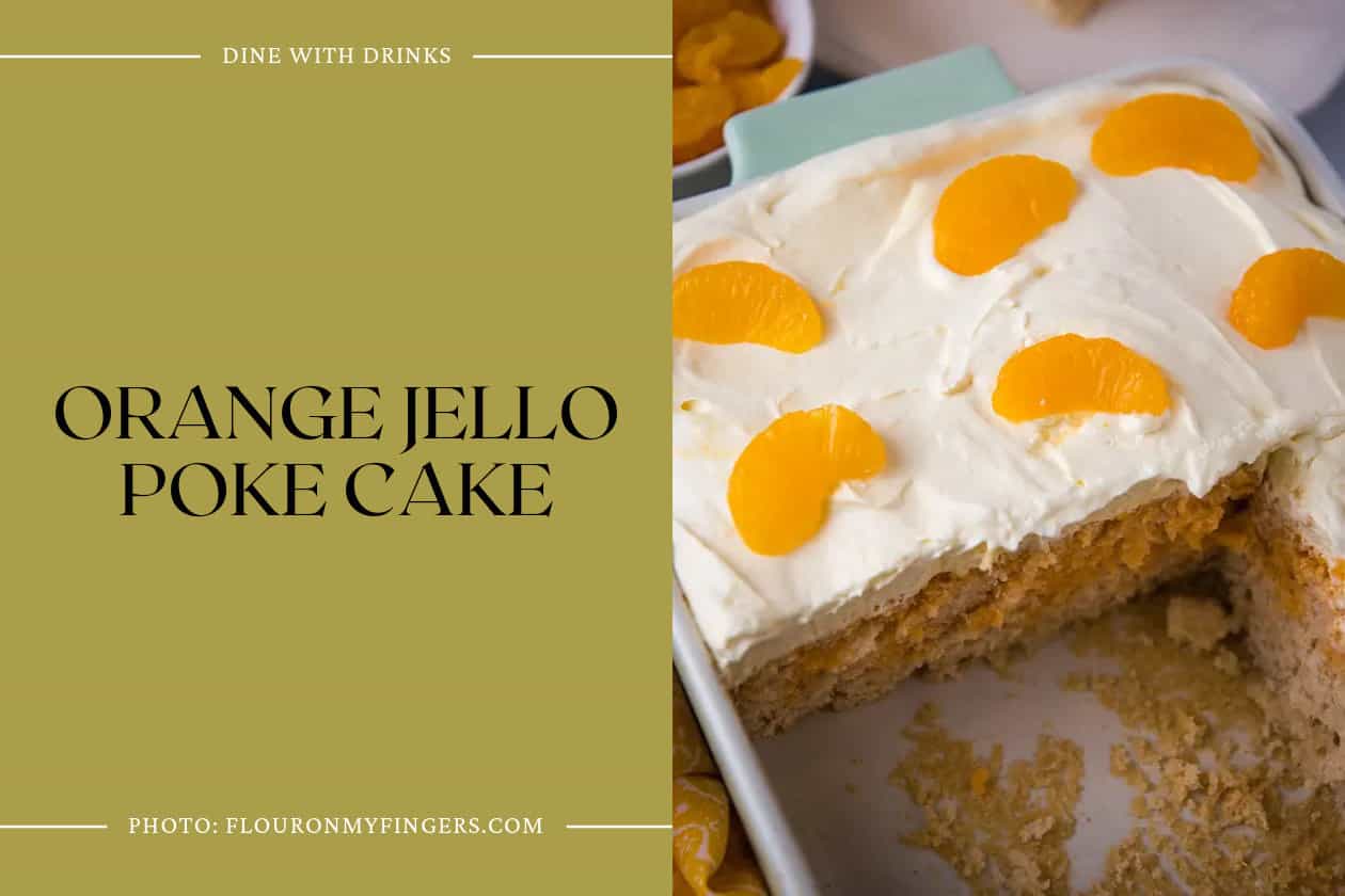 Orange Jello Poke Cake