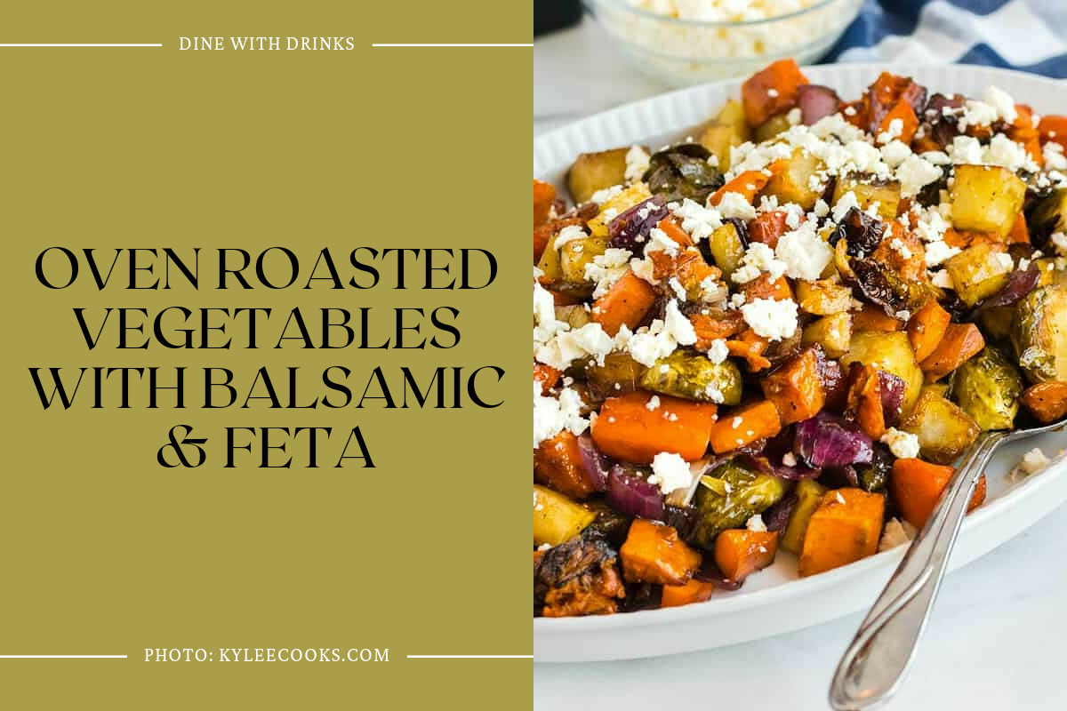Oven Roasted Vegetables With Balsamic & Feta