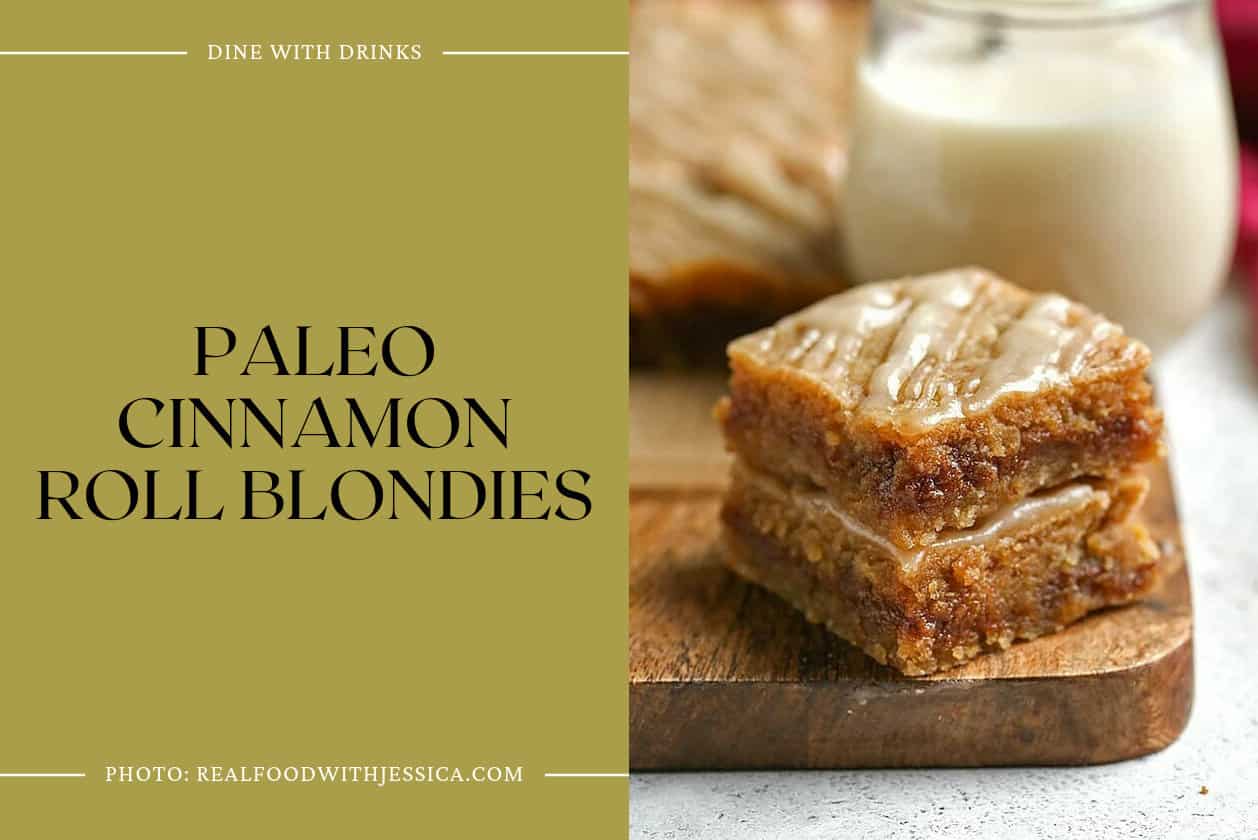 Paleo Cinnamon Roll Blondies