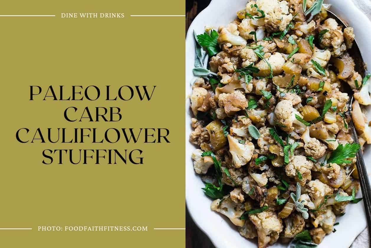 Paleo Low Carb Cauliflower Stuffing