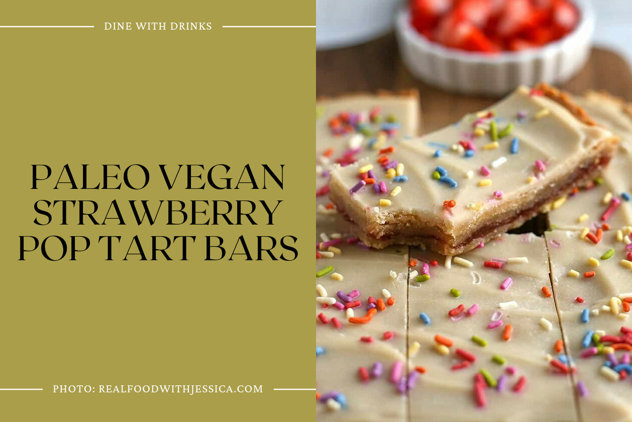 Paleo Vegan Strawberry Pop Tart Bars