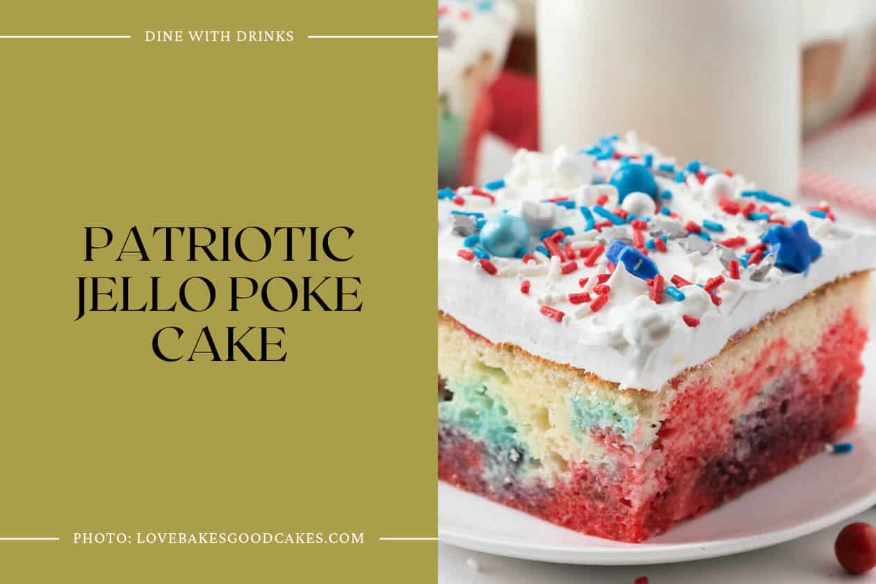 Patriotic Jello Poke Cake