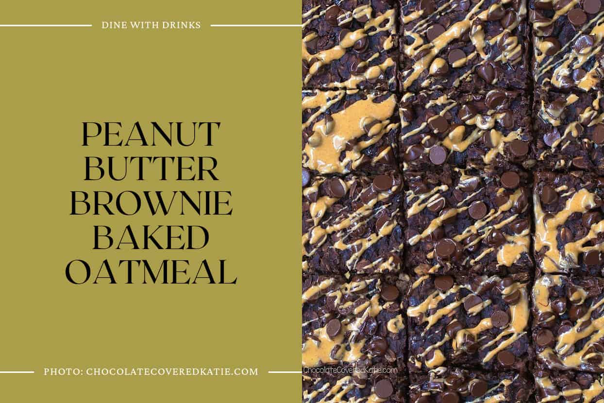 Peanut Butter Brownie Baked Oatmeal
