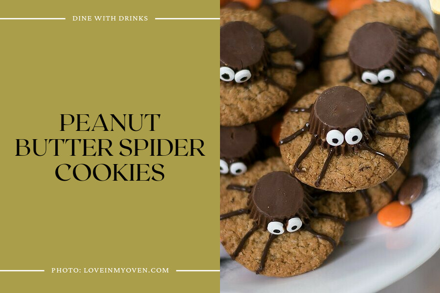 Peanut Butter Spider Cookies