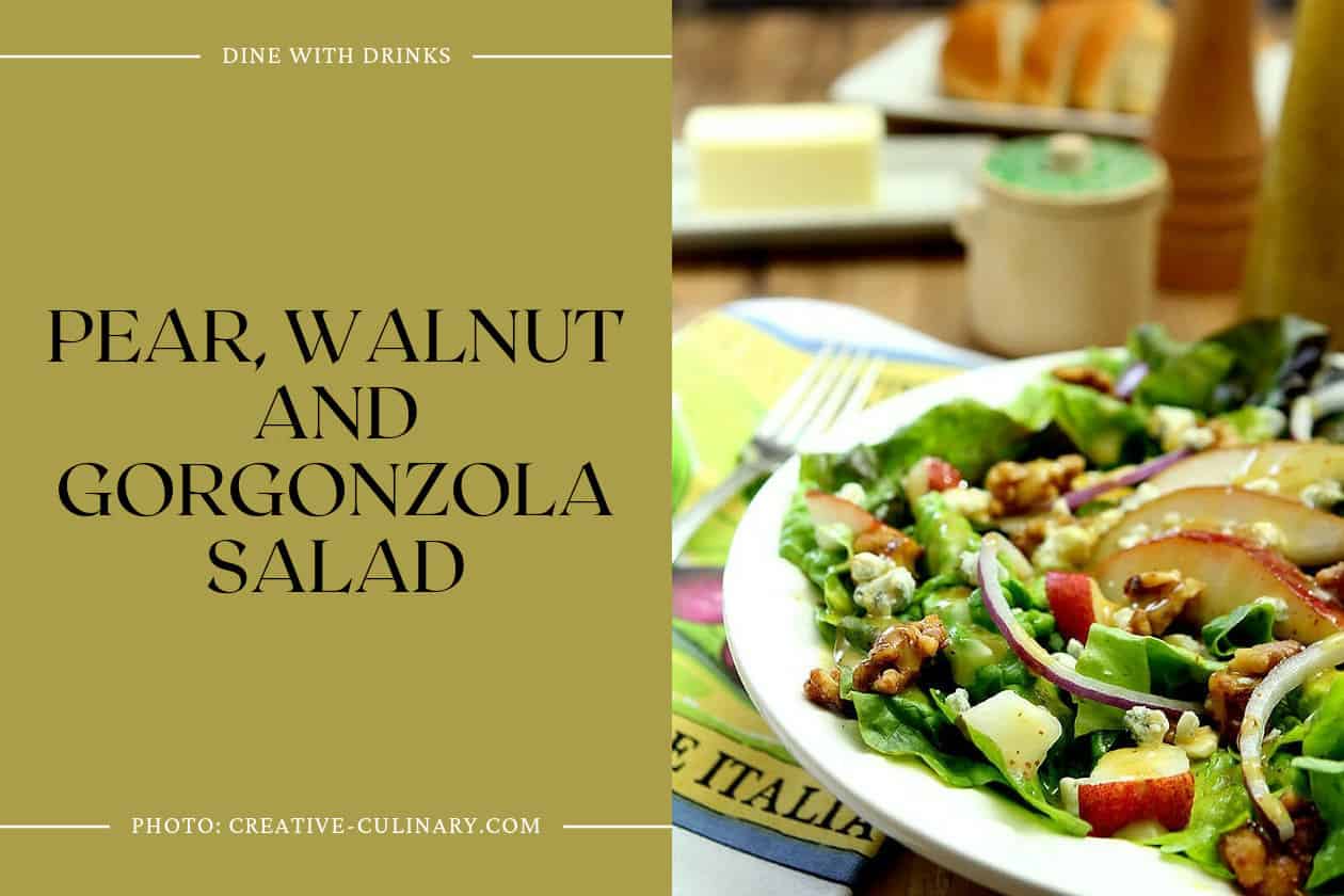 Pear, Walnut And Gorgonzola Salad