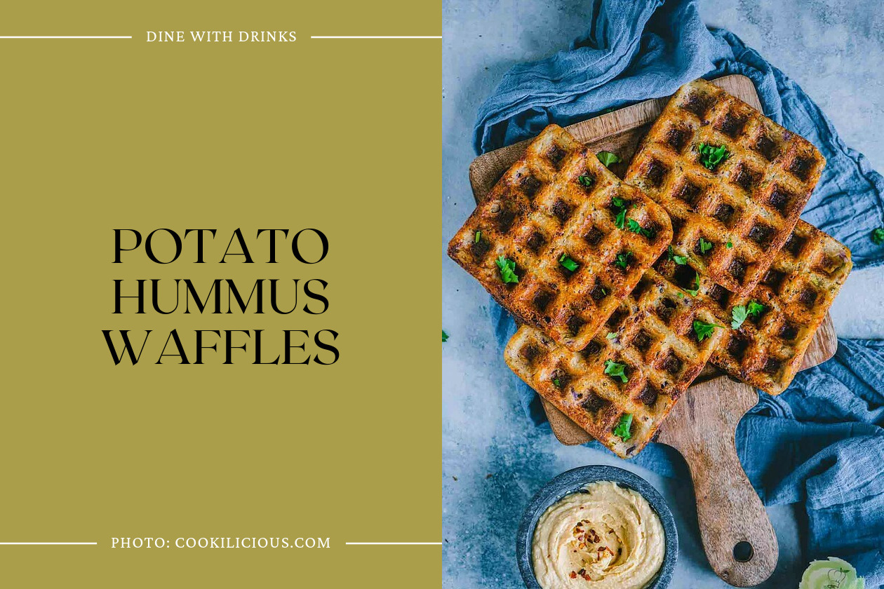 Potato Hummus Waffles