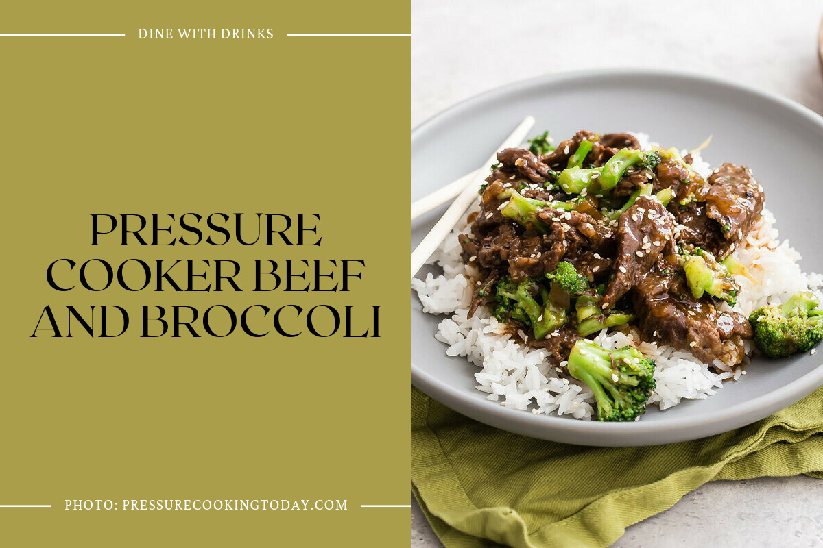 Pressure Cooker Beef And Broccoli