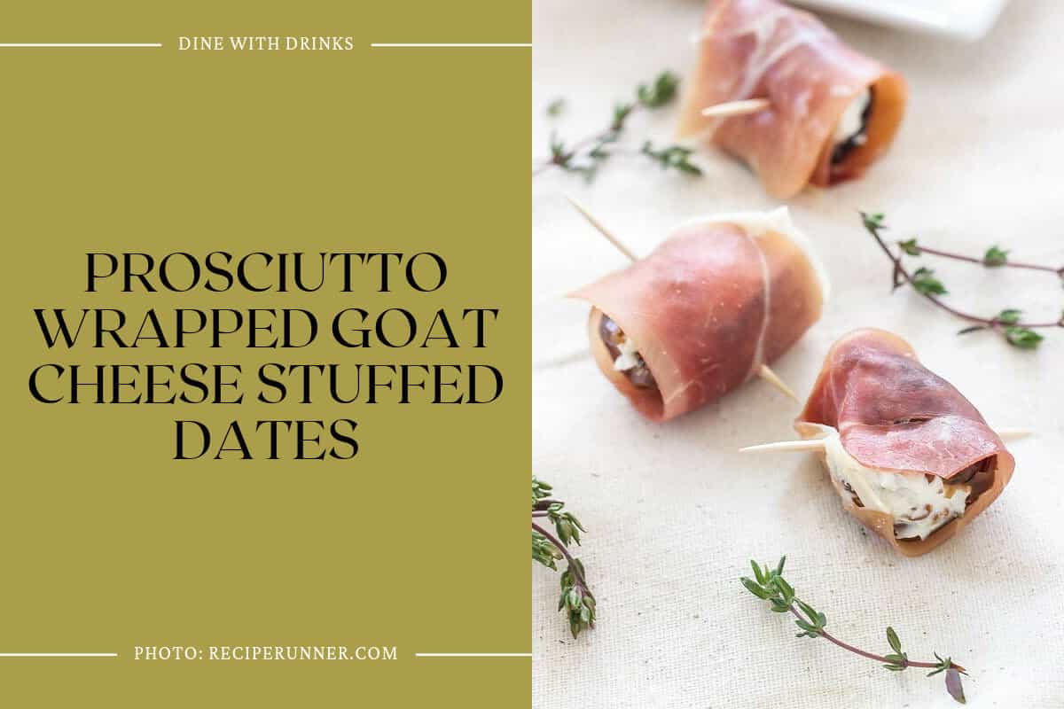 Prosciutto Wrapped Goat Cheese Stuffed Dates