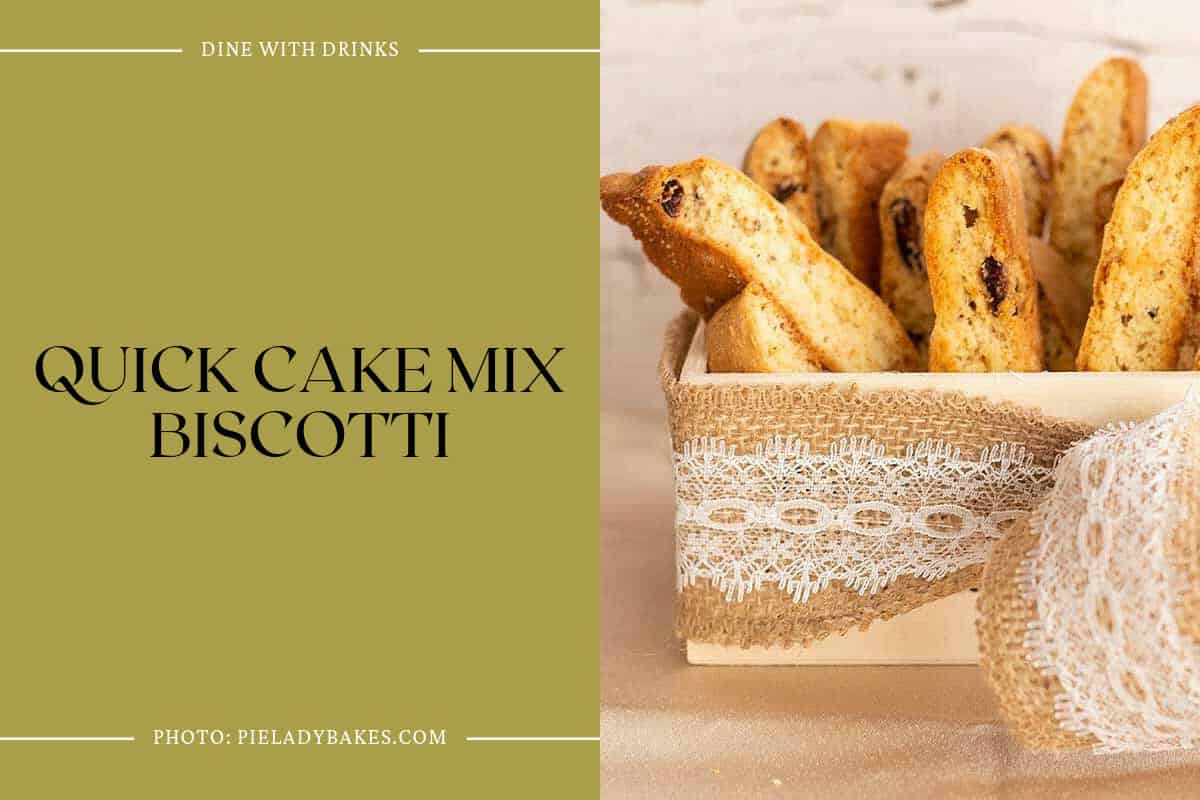 Quick Cake Mix Biscotti