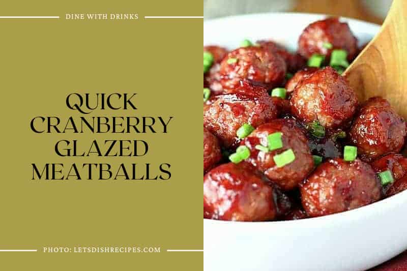 Quick Cranberry Glazed Meatballs
