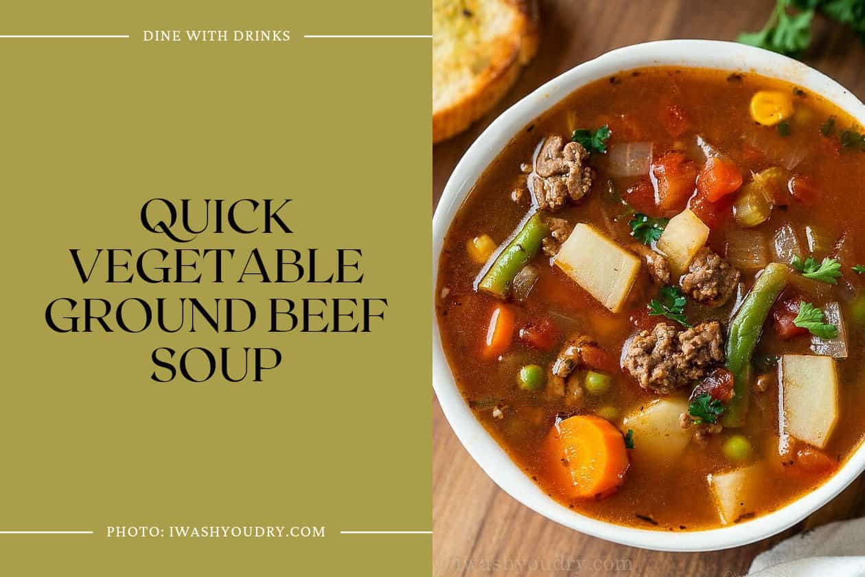 Quick Vegetable Ground Beef Soup