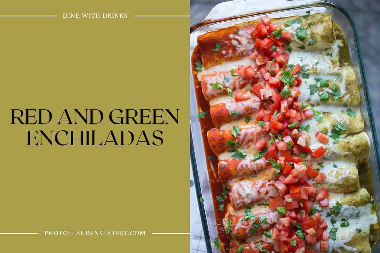 Red And Green Enchiladas