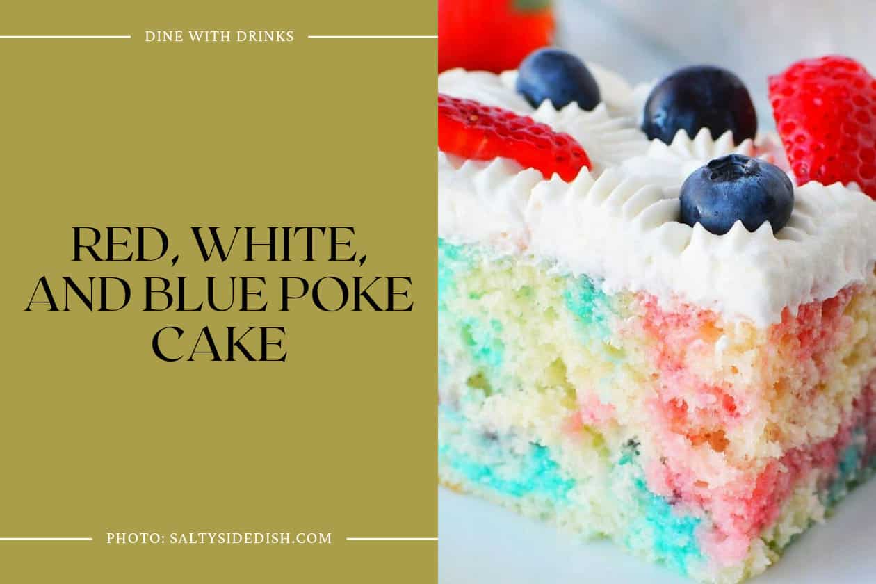 Red, White, And Blue Poke Cake