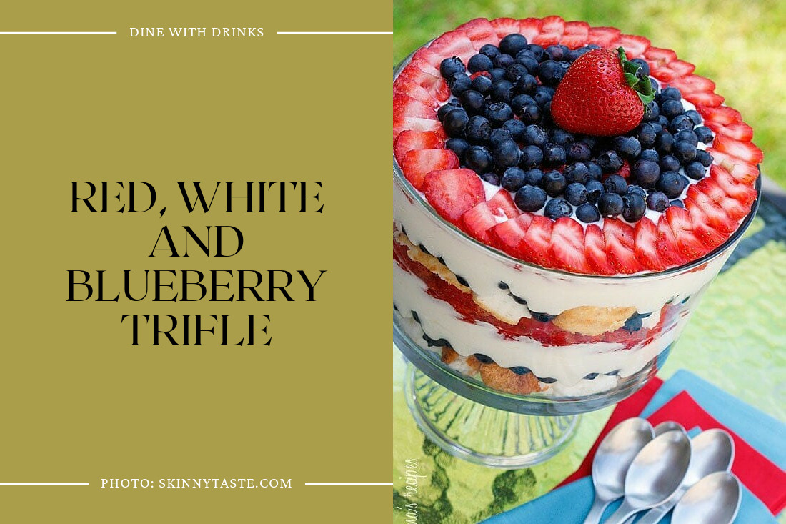 Red, White And Blueberry Trifle