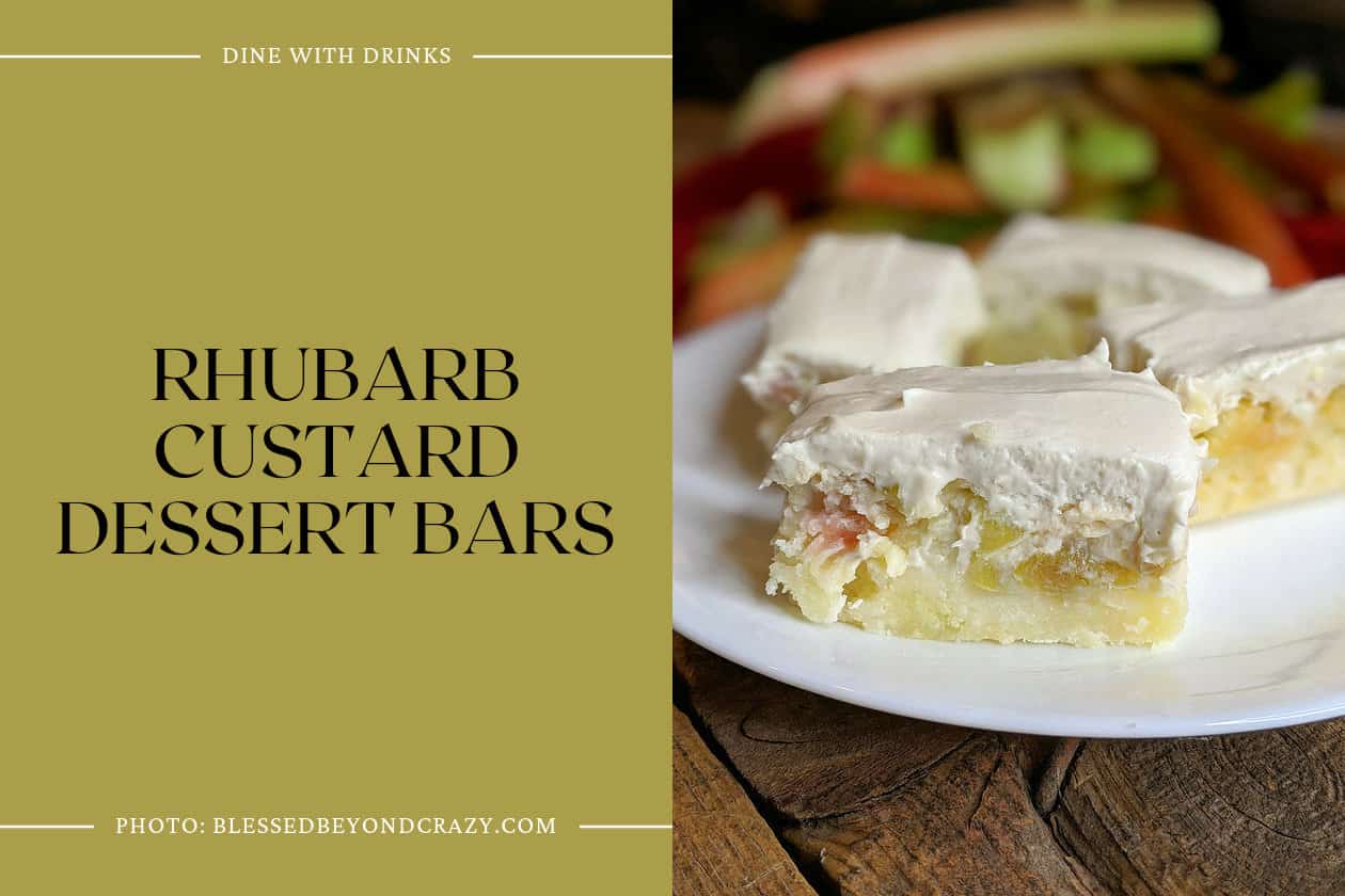 Rhubarb Custard Dessert Bars