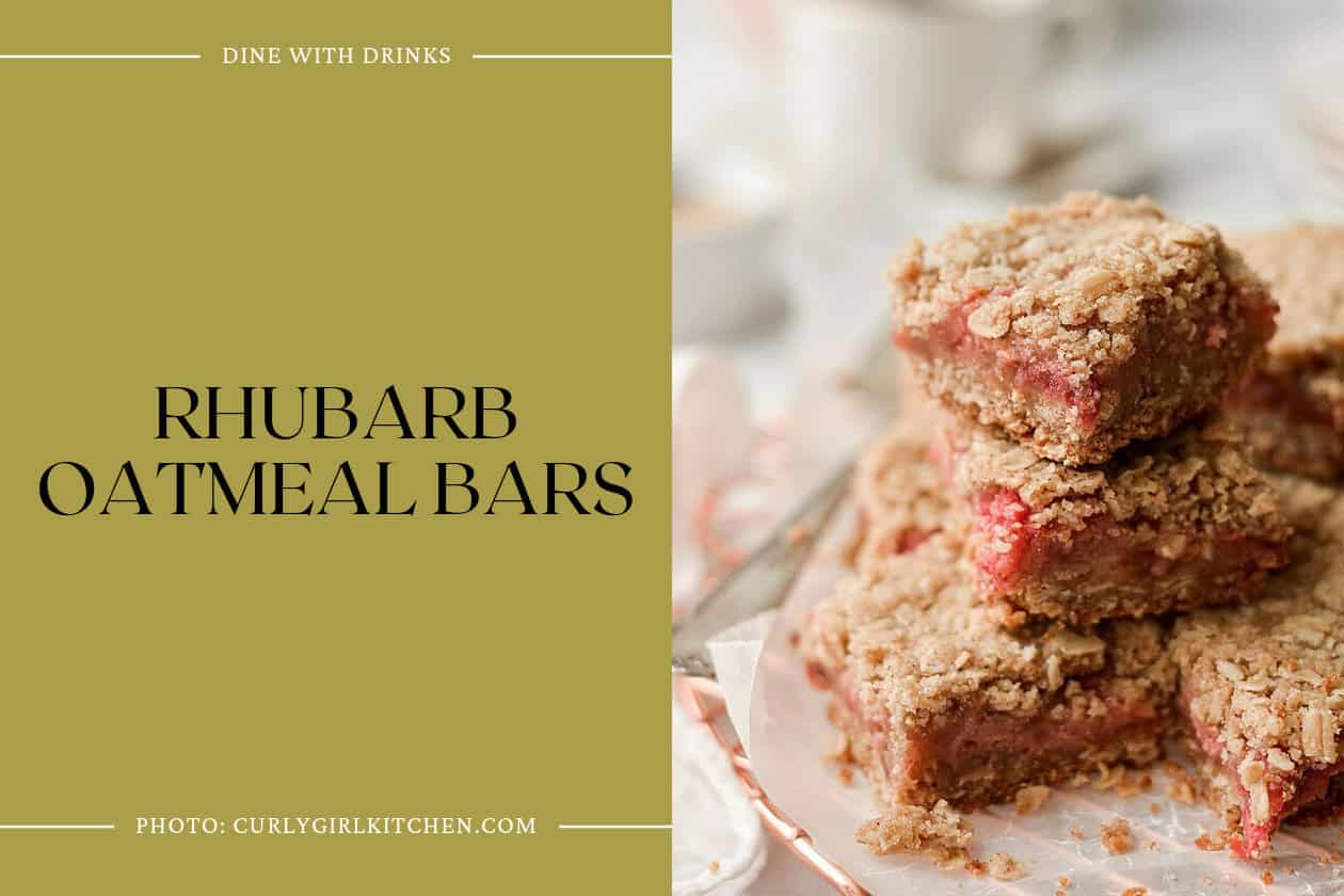 Rhubarb Oatmeal Bars