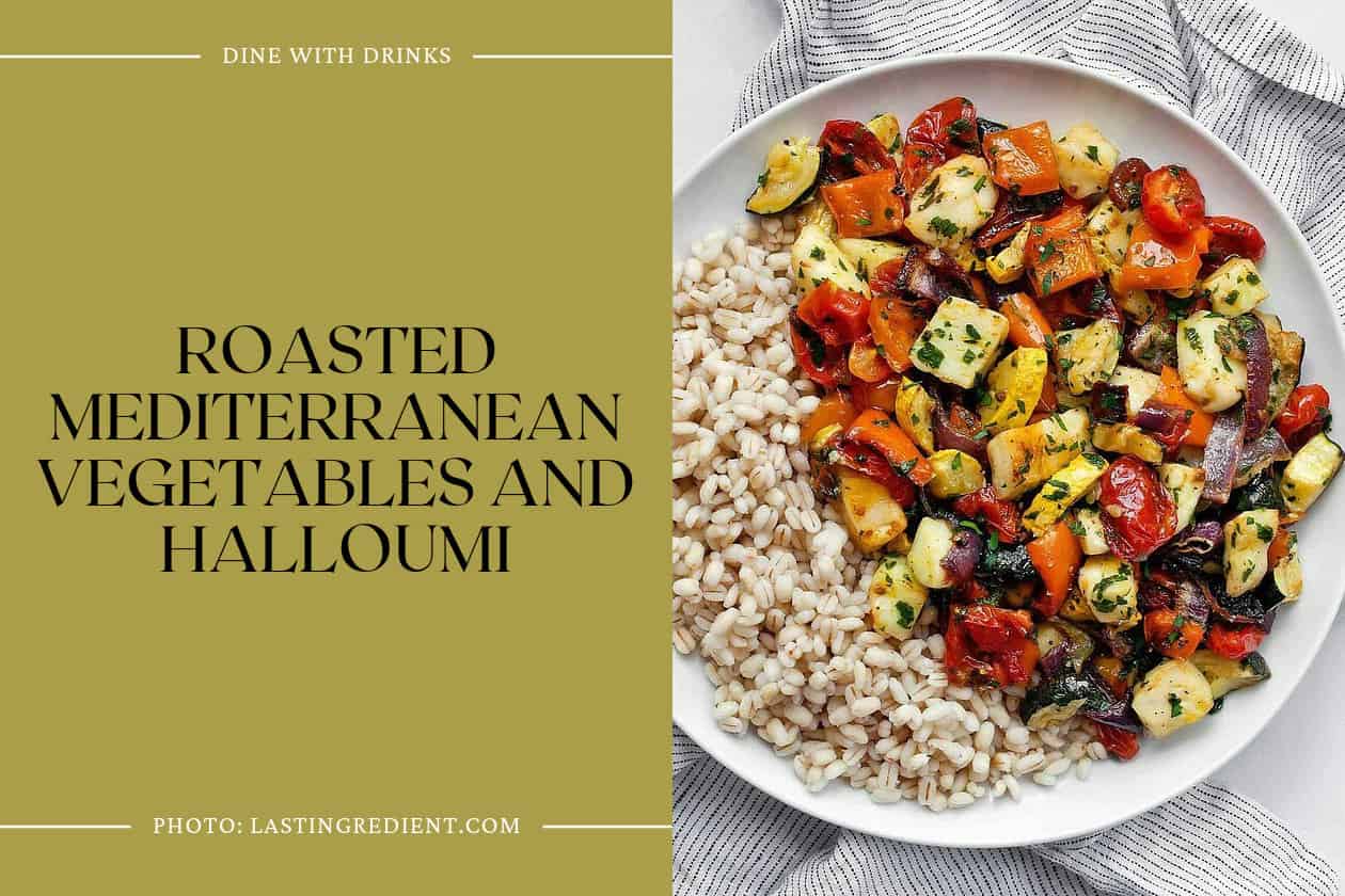 Roasted Mediterranean Vegetables And Halloumi