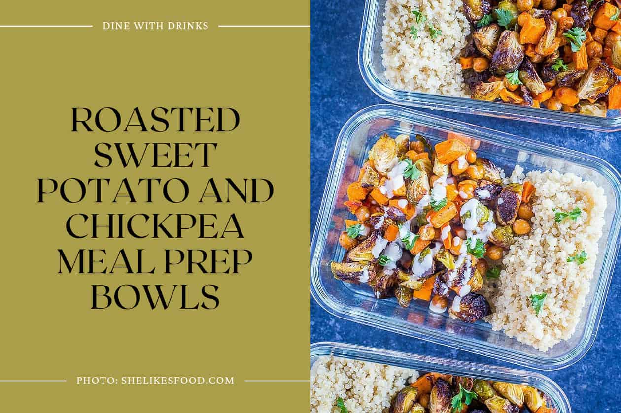 Roasted Sweet Potato And Chickpea Meal Prep Bowls