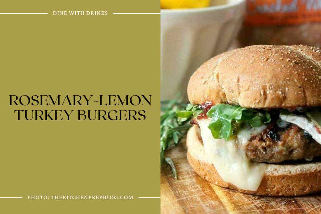 Rosemary-Lemon Turkey Burgers
