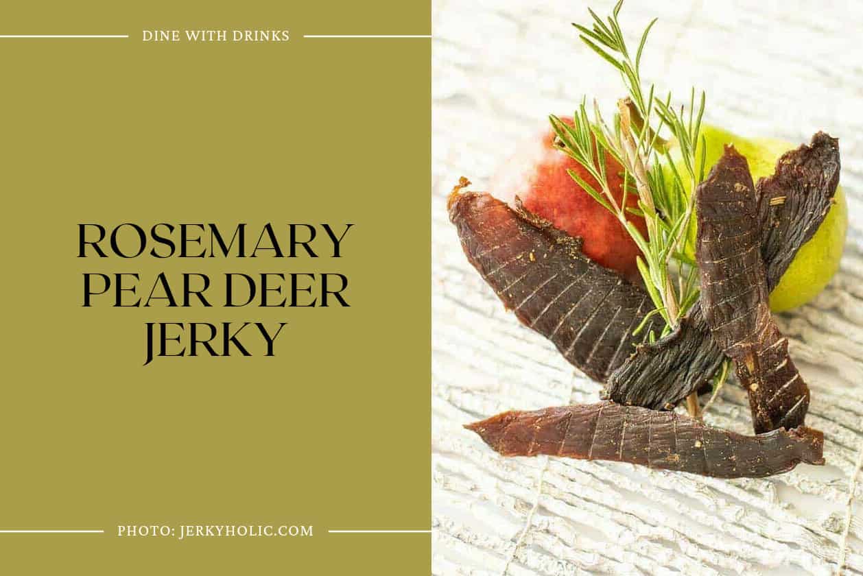 Rosemary Pear Deer Jerky