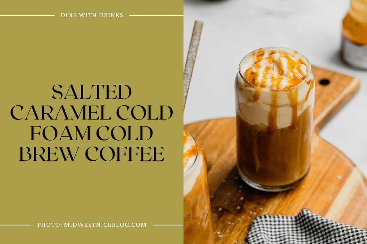Salted Caramel Cold Foam Cold Brew Coffee