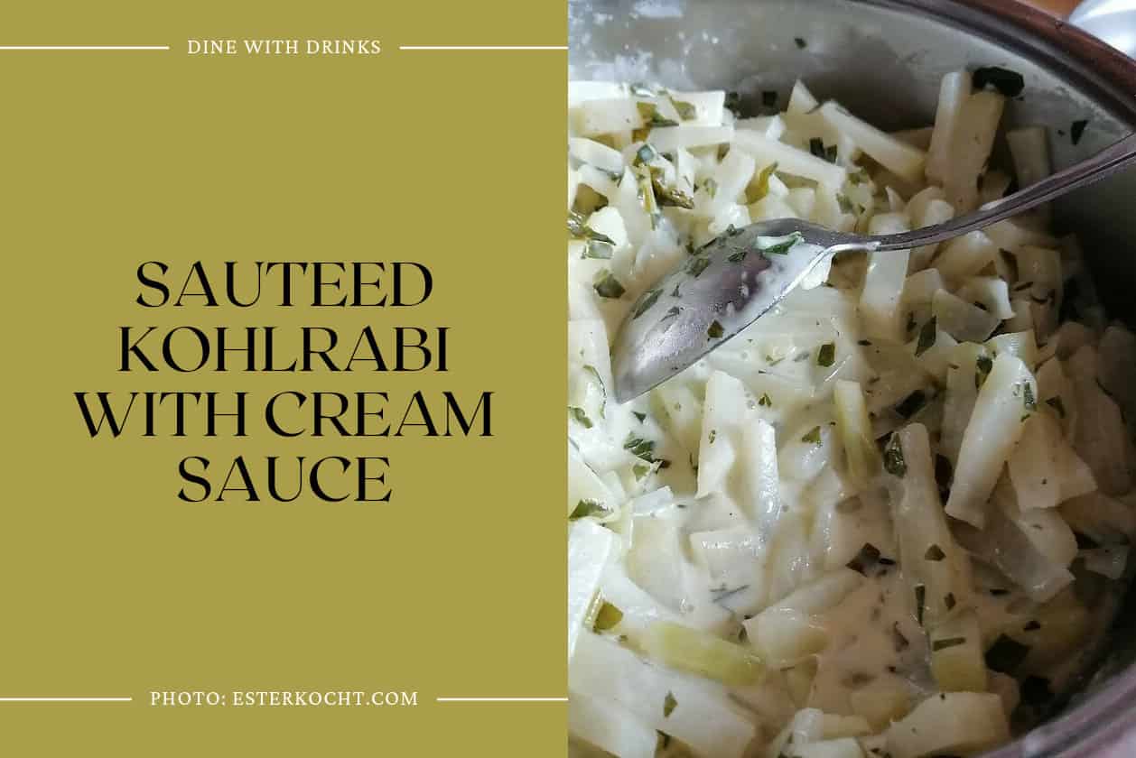 Sauteed Kohlrabi With Cream Sauce